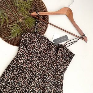 French Connection Leopard Print Mini Dress